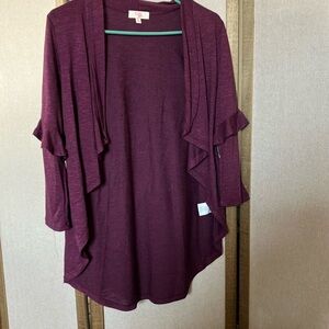 FINAL MARKDOWN ladies GB girls Purple Shrug Sweater small